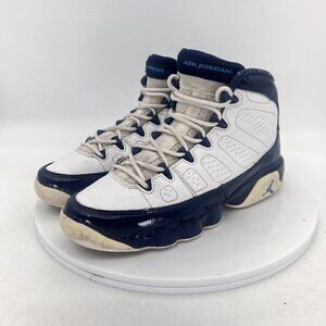 Nike Air Jordan 9 Retro Blue White Youth Sneaker Shoes 302359-145 Size 4.5 Y